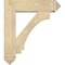 Ekena Millwork Imperial Arts and Crafts Rough Sawn Bracket w/ Offset Brace, Douglas Fir, 8"W x 30"D x 34"H BKT0806X30X34IMP03RDF - alternate 2